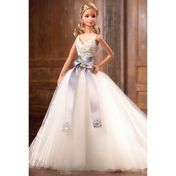 Barbie Other - MONIQUE LHUILLIER Platinum Label Blonde Bride Barbie Collector Doll 2006 NIB